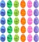 30Pcs 3.15'' Painted Jumbo Large Iridescent Easter Eggs for Kids Basket Stuffer